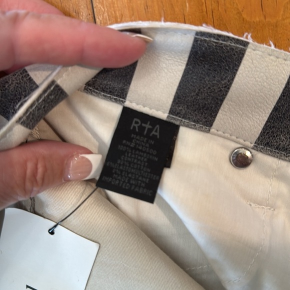 RtA Kiki Striped kick flare leather pants - Picture 12 of 17